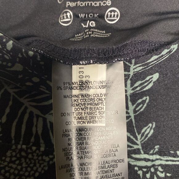 Calvin Klein Performance Wick Safari Print Leggings Size Large - Picture 9 of 11